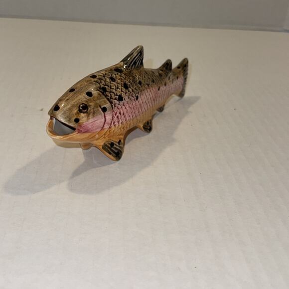 Jay Willfred Andrea By Sadek Portugal 8” Rainbow Trout Animal Figurine Set Of 2 - Picture 3 of 12